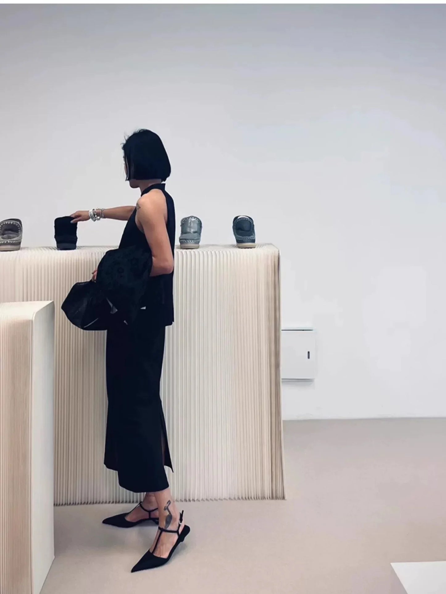 Sapatos Femininos de Salto Alto, Novos Sapatos Sexy de Salto Grosso com Bico Fino e Tira Traseira para Mulheres, Sandálias de Salto Alto para Vestidos de Festa