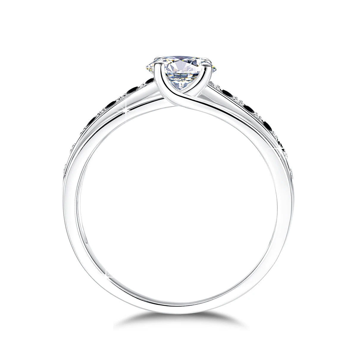 1 Carat Moissanite Rings With Certificate Original 100% Silver 925 Party Designer Jewelry Wife Gift Free Shipping Items