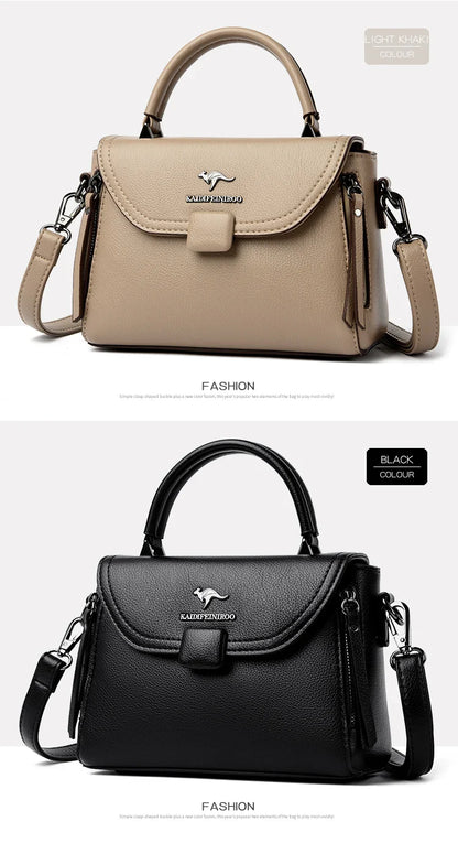 Authentic High Quality Soft Leather Luxury New Designer Fashion Casual Women's Shoulder Bag Handbag Crossbody Bags for Women2024