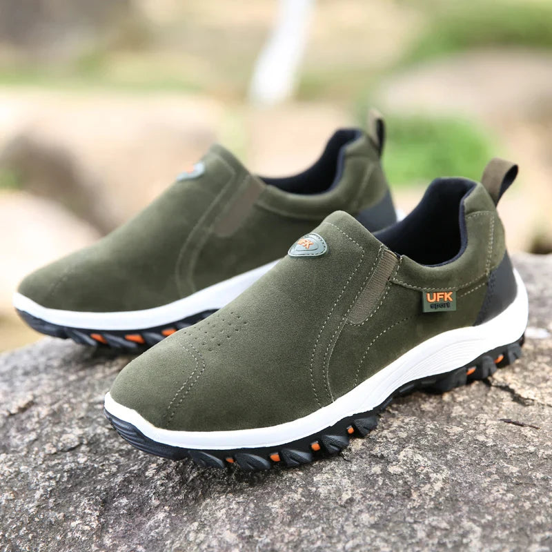Men's non-slip casual sports shoes wear-resistant hiking shoes Outdoor 2025 fashion comfortable flat walking shoes for men
