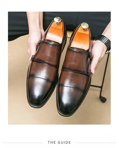 Men's Dress Shoes Classic Wedding Formal Oxford Leather Shoes Men Gentleman Casual Business Social Shoes Man Office Leather Shoe