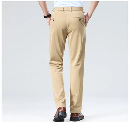 Four-Way Stretch Business Casual Pants for Men, Spring/Autumn Dress Pants, Men's Trousers, Formal Pants, Casual Elastic Dress Pa