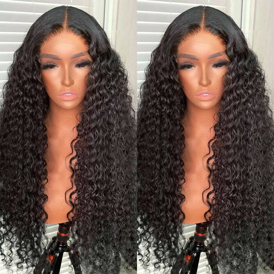 Water Wave Lace Front Wigs Glueless Wig Human Hair Ready To Wear Wigs Brazilian Lace Frontal Human Hair Wigs Pre Cut For Women