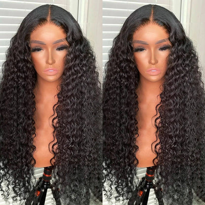 Water Wave Lace Front Wigs Glueless Wig Human Hair Ready To Wear Wigs Brazilian Lace Frontal Human Hair Wigs Pre Cut For Women