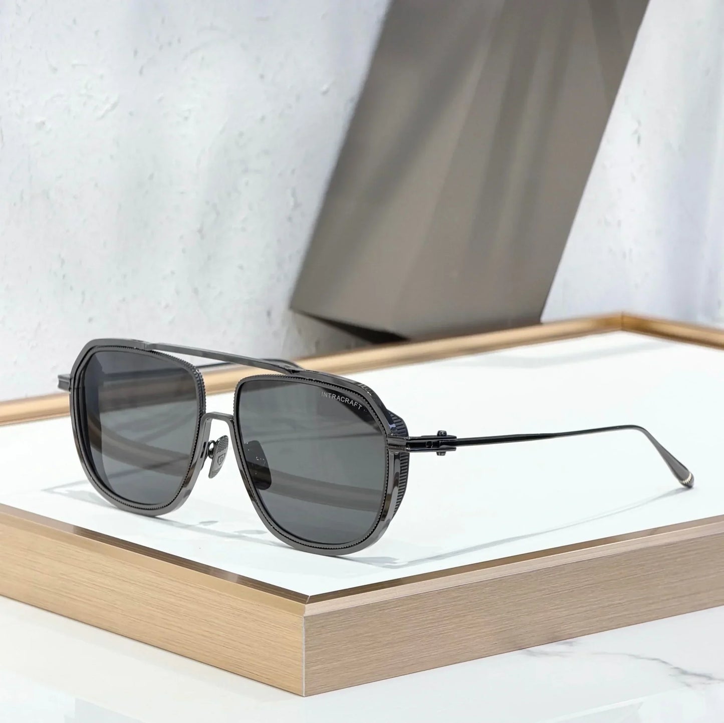INTRACRAFT DTS165 Top Quality Sunglasses for Men Classic Women Luxury Brand Designer sun glasses UV400 With box
