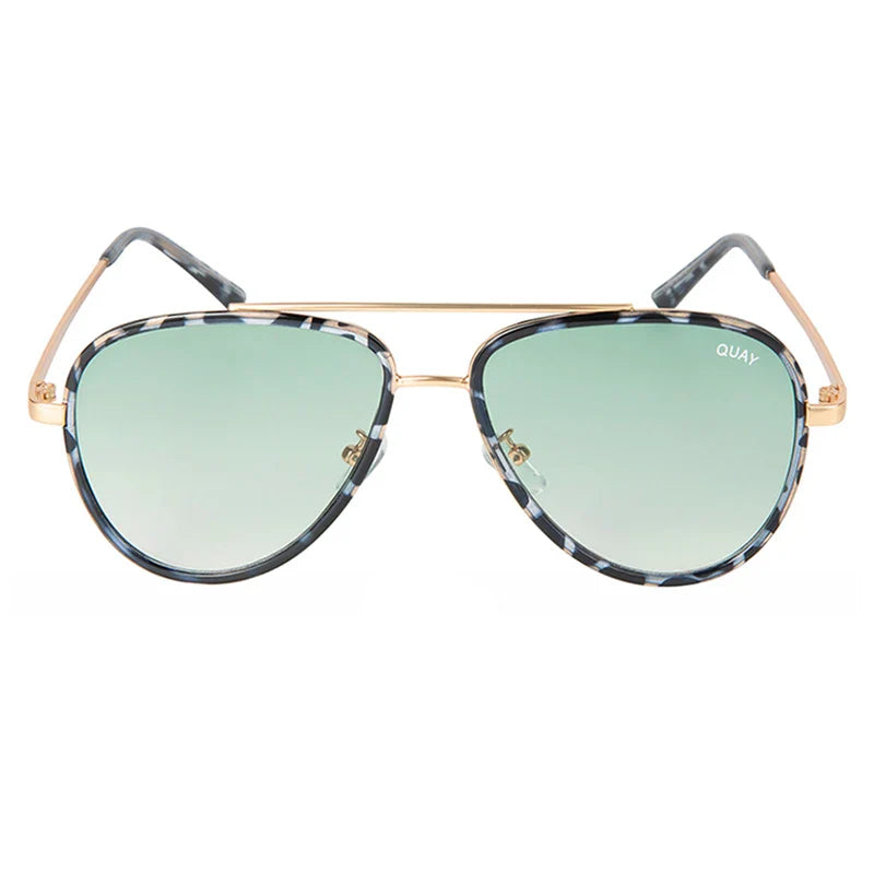 Sunglasses Women Mirror Quay Shades Brand Designer Gradient Pilot Sunglasses