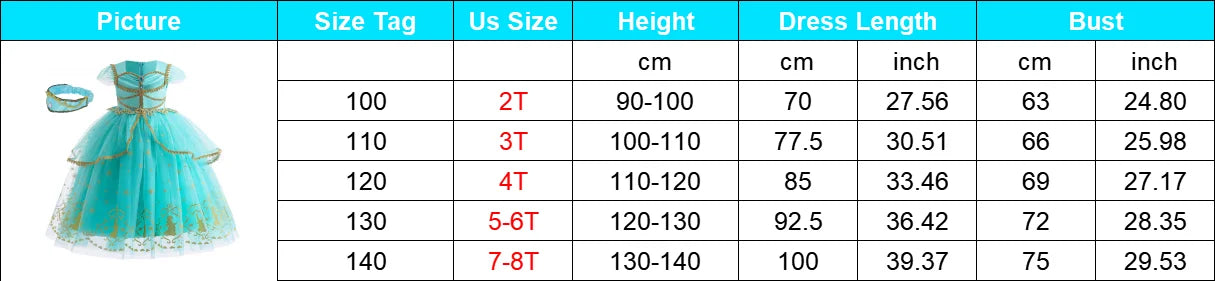 Jasmine Princess Dress Princess Dress Up Of Aladdin The Magic Lamp Costume Girls Birthday Party Halloween Fantasy Top Pants