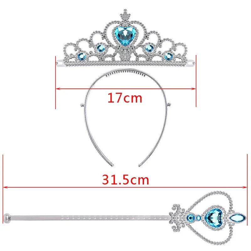 Girls Elsa Dresses Costume Clothes Kid Cosplay Princess Dress Snow Queen Vestido Children Birthday Parti Sukienki
