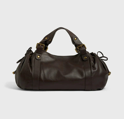 2025 Sac à main à bandoulière Simple pour femmes, sac Boston élégant et polyvalent, sac de travail intérieur en Polyester doux