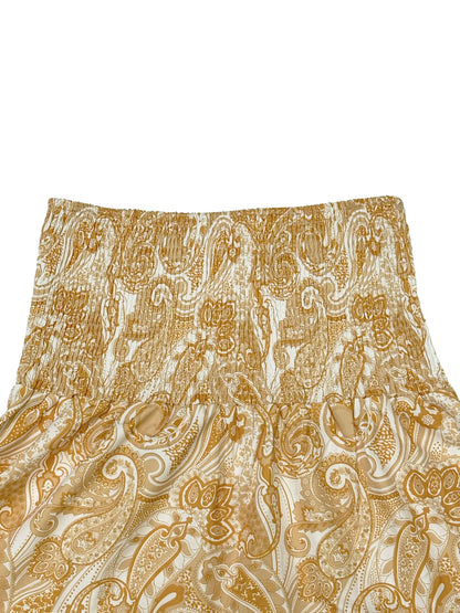 Vacation Style Stretchy Waist Long Maxi Skirt - Flowy Beach Skirt with Elastic Waistband