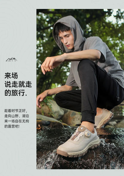 Waterproof Hiking Shoes Men Outdoor Trailing Trekking Shoes Ultra-light Sneakers Tactical Boots Non-slip Wading Boots Size 40-47