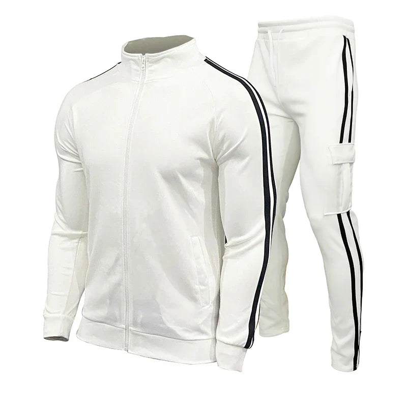 2025 men's new jogging suit, sweater, hoodie, jacket, sweatpants, 2-piece suit, men's fashion casual autumn and winter jacket.