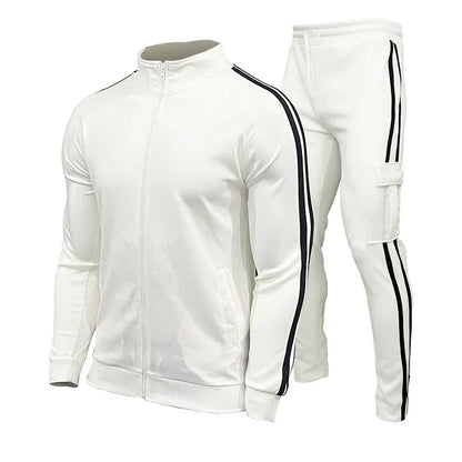 2025 men's new jogging suit, sweater, hoodie, jacket, sweatpants, 2-piece suit, men's fashion casual autumn and winter jacket.