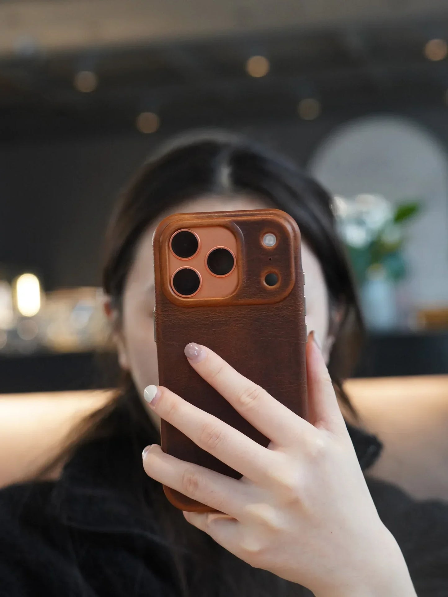 Genuine Leather Case for iPhone 17 16 Pro Max 15 Genuine Leather Handmade Phone Cover