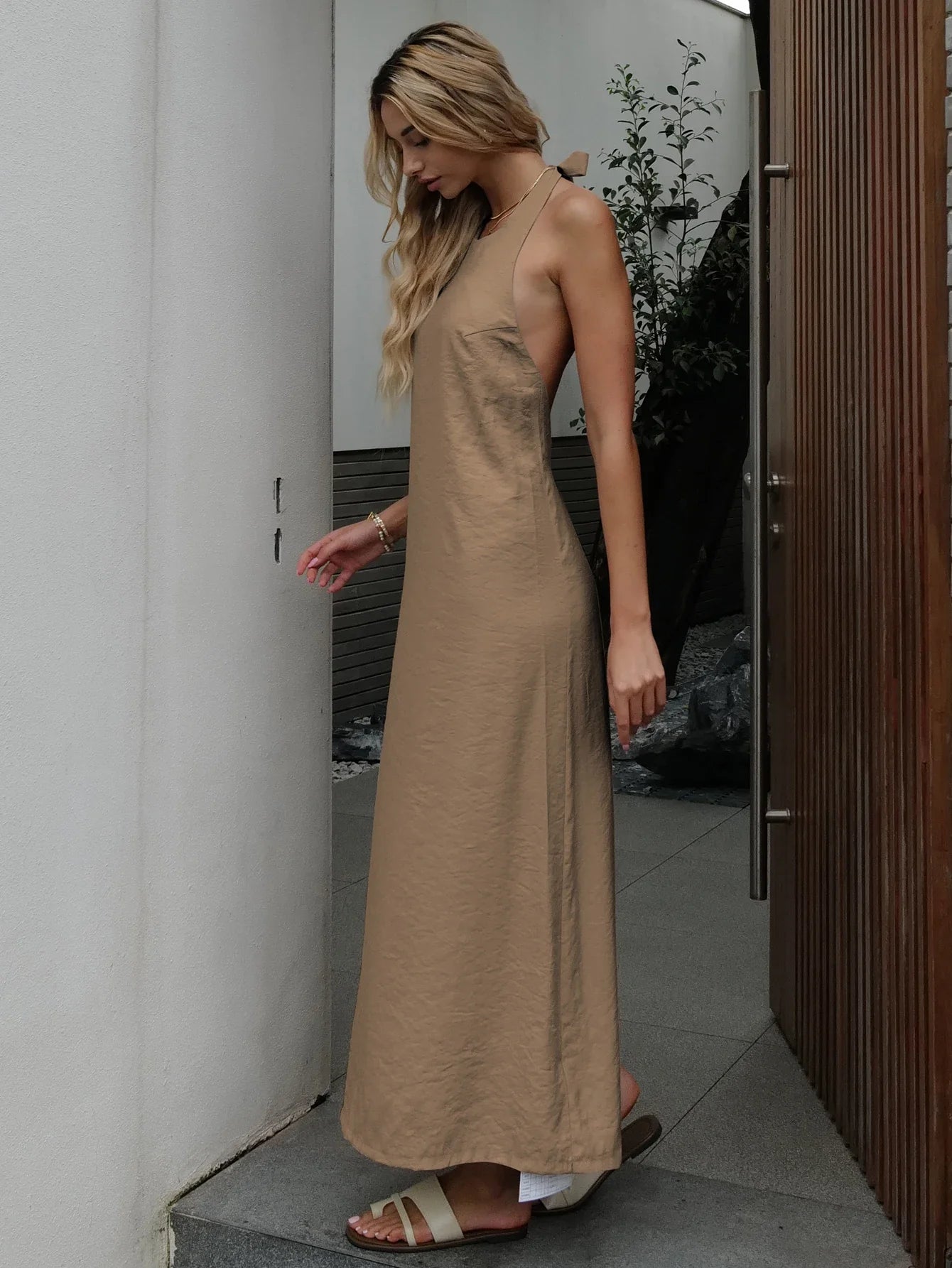 Summer Women Backless Elegant Dress