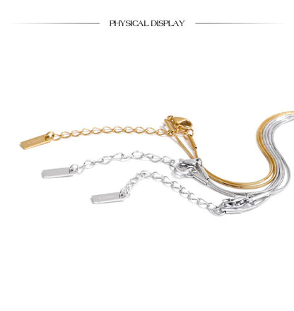 Double Round Pendant Fashion Necklace Water Resistant Metal Stainless Steel Daily Waterproof Jewelry Recommend