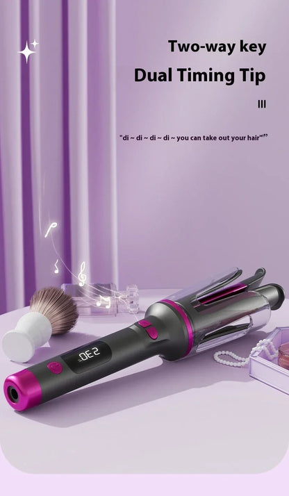 Automatic Curling Iron 32MM Double Slot Negative Ion Portable Hair Curler Constant Temperature Anti Hot Styler for Travel