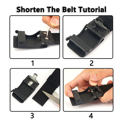 Automatic Buckle Comfortable Nylon Military Gun Belt Outdoor Hunting Multifunctional IPSC Tactical Canvas Belt Men Belt