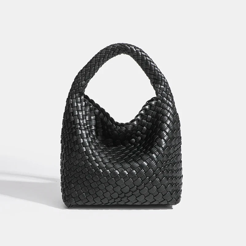 Designer bag Luxury 2024 woman bag Brand New Product PU Small size hand-woven bucket bag High quality Women's handbag