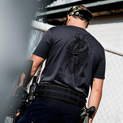 Short Sleeve T-Shirt American Tough Guy Short Sleeve T Summer Tactical Military Fan Top Men