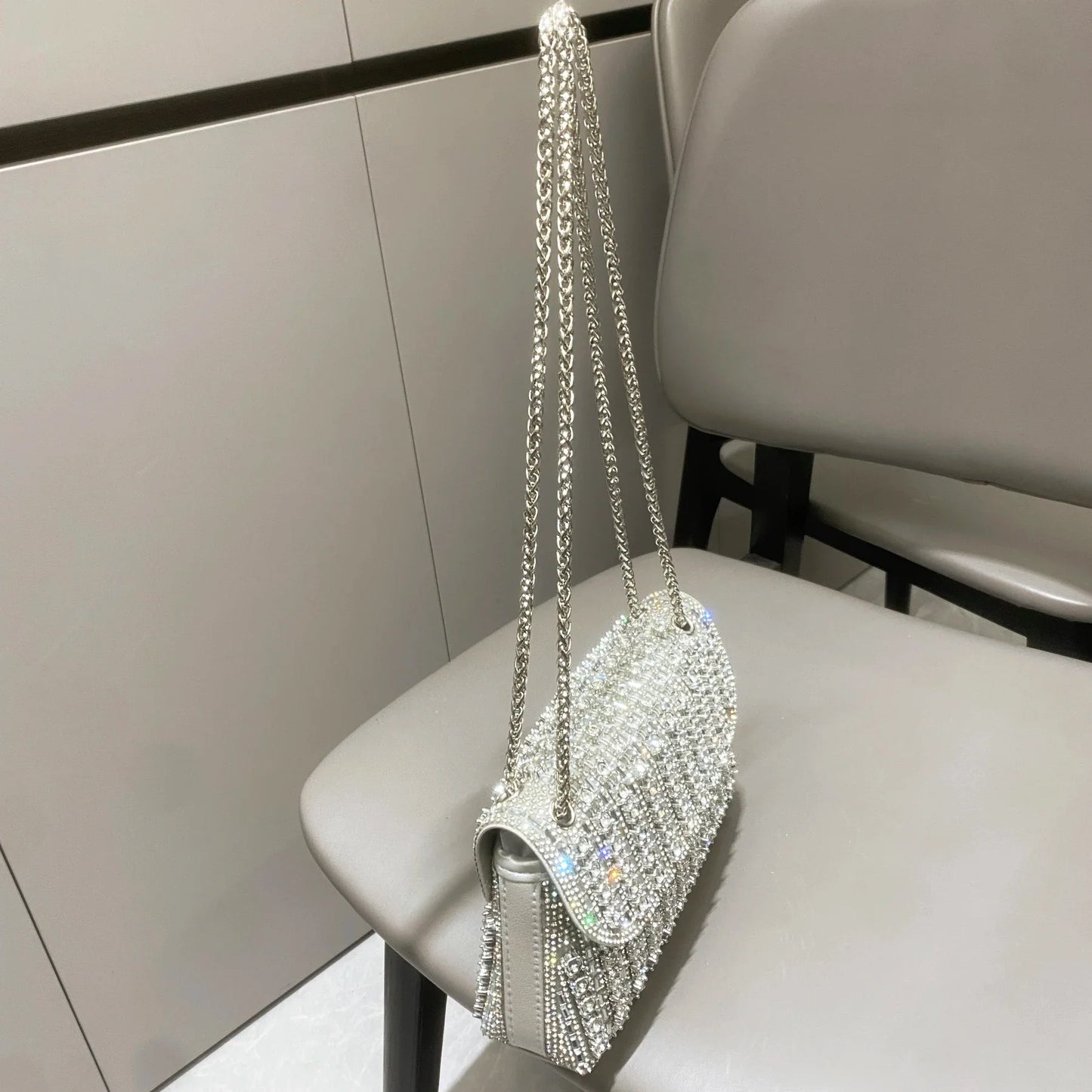 Rhinestones Evening clutch Bag Purses and handbag luxury Designer shoulder bag Shiny Crystal Clutch purse Woman's bag