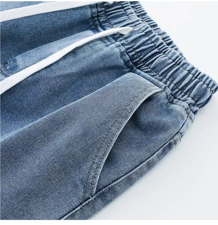 Calça Jeans Masculina Primavera Outono Tendência High Street Reta Perna Larga Roupas Masculinas Calça Jeans Corte Reto
