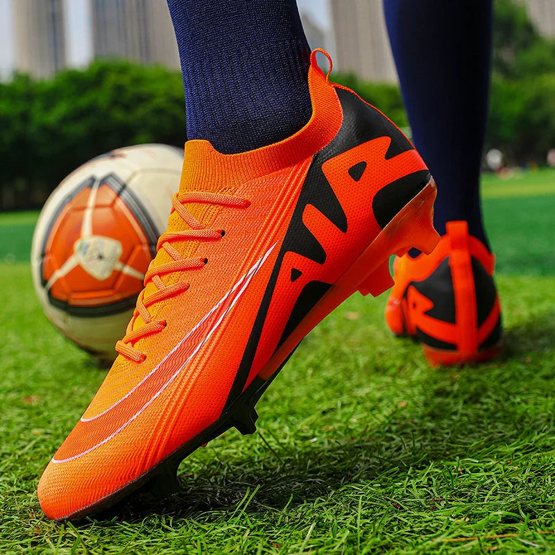 Men Football Boots Training Sport Soccer Shoes Non-Slip Ultralight Grass Unisex Outdoor Sports Shoes Breathable Drop Shipping