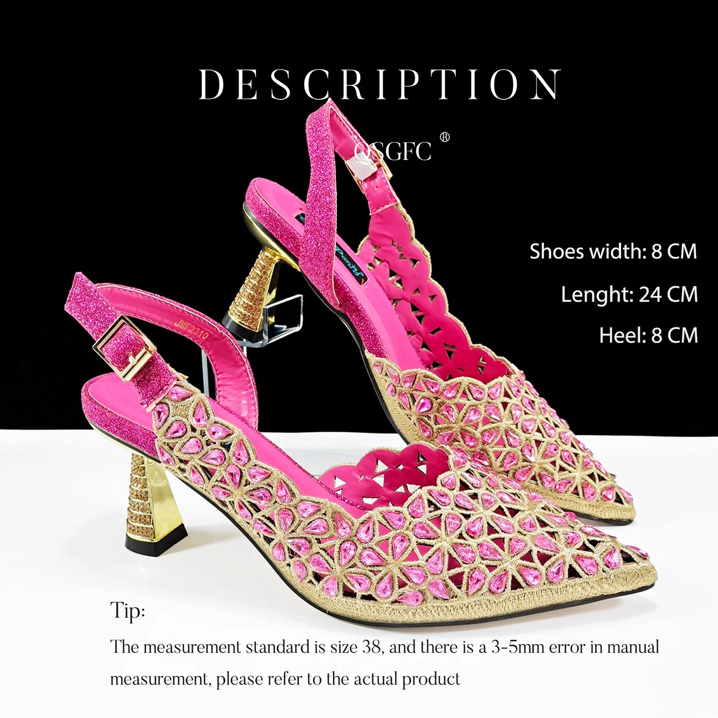 Italian Design Rhinestone-encrusted Sex Ladies Shoes And Special Bag High Heels And Heart Shape Gold Mini Bag