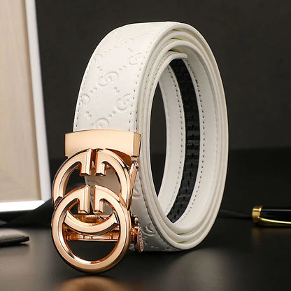2025 New business Male Famous Style Metal Automatic Buckle Luxury Brand Women Belt Genuine Leather Belts for Men Strap jeans