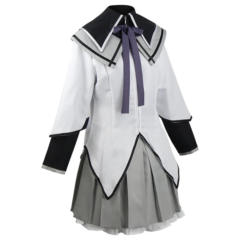 Anime Akemi Homura Cosplay Costume Fighting Uniform Stockings  Akemi Homura Outfits
