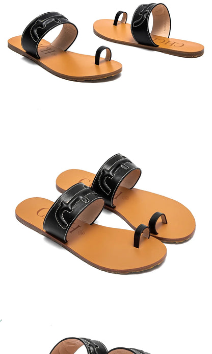 Women's Slippers For Spring/Summer 2026 New Women's Flat Beach Sandals