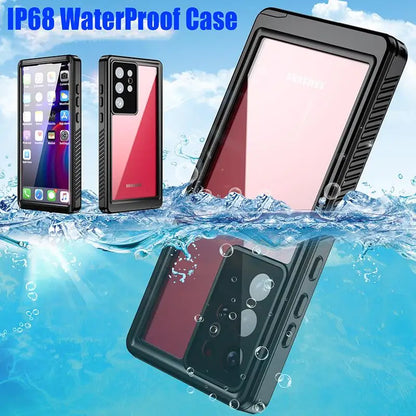 Bluetooth 30 Meter Deep Waterproof Case For iPhone 17 Air 16 15 14 13 12 Pro Max 11 Samsung Galaxy S25 S24 S23 S22 Ultra Note 20