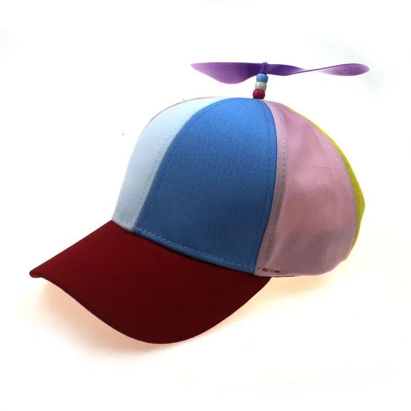 Hat Helicopter Propeller Adventure Dad Hat Rainbow Bamboo Dragonfly Baseball Cap For Adult Kids Boys Girls