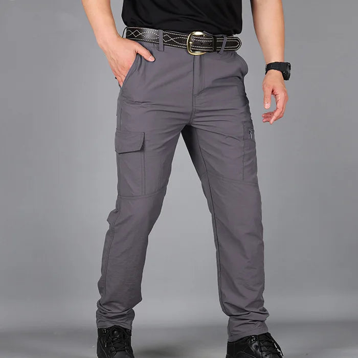 Cargo Pants Men Summer Tacitcal Casual Trousers Waterproof Quick Dry Multi Pocket Pant Male Work Outdoor Joggers Running 5XL