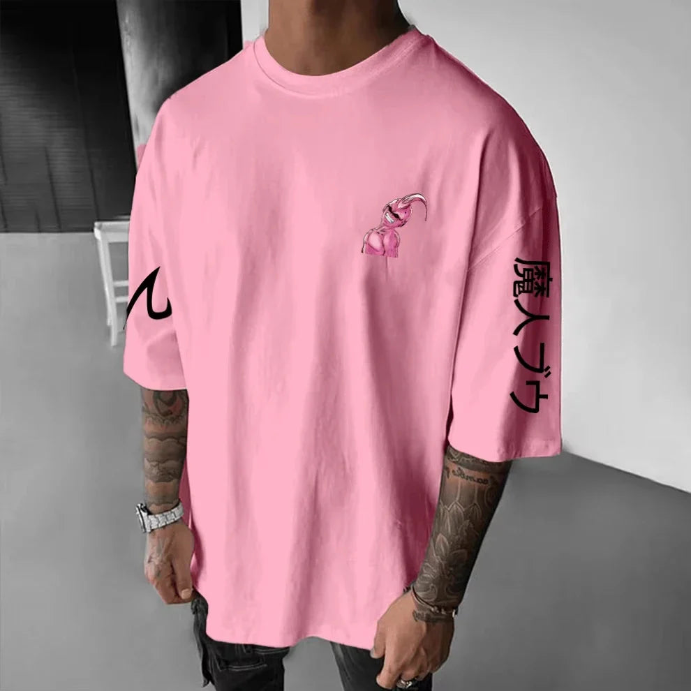 Printed T-shirt Men's 2025 Autumn/Winter New Japanese Harajuku Loose Parent Child Short Sleeve Top