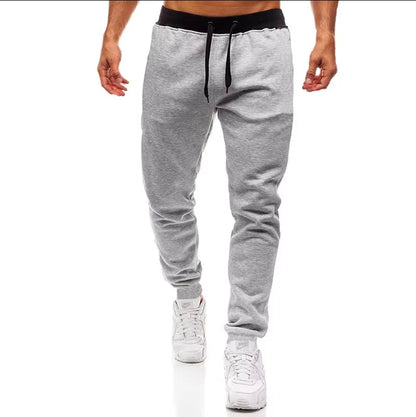 New Plus Size Men's Sweatpants 2XL 3XL Sportswear Elastic Waist Casual Baggy Pants Black Grey Cotton Joggers Male Loose Trousers