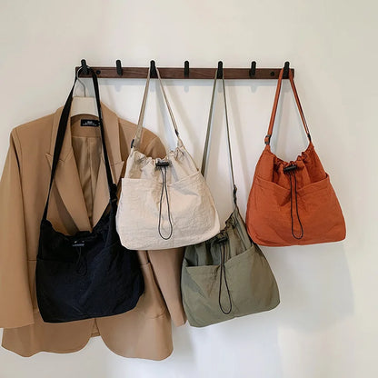 Large Capacity Versatile Shoulder Bag for Women's Summer Popular Lightweight Crossbody Bag Minimalist Tote Handbag
