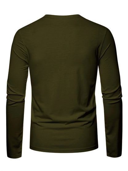 Men's 100% pure cotton loose and comfortable casual sports THE ORIGINALS letter printed round neck long sleeved T-shirt top