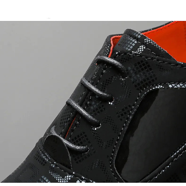 Men's High-heeled Leather Shoes Fashion Red Wedding Dresses Shoes For Men Luxury Formal Shoes Man zapatos de vestir