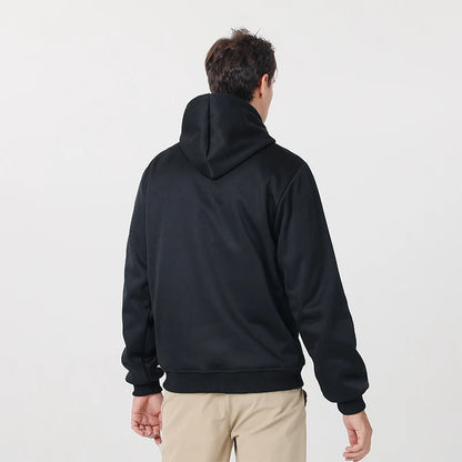 New Intelligent USB Heating Hoodie for Men Women Winter 7 Areas Coral Fleece Hooded Heated Clothes Outdoor Thermal Sportswear