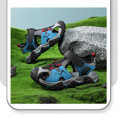Children Sandals Summer Boys Barefoot Shoes Outdoor Water Sneakers Non-slip Fashion New Sports Sandals for Boy 4-12 Years