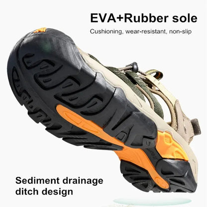 Summer Outdoor Sandals for Men Breathable Hiking Shoes Water Beach Mens Sandals Camping Climbing Aqua Sneaker