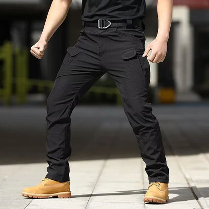 Men Casual Cargo Pants 2025 New Male Summer Tactical Wear Resist Quick Dry Outdoor Trousers Multi Pockets Hike Work Trousers