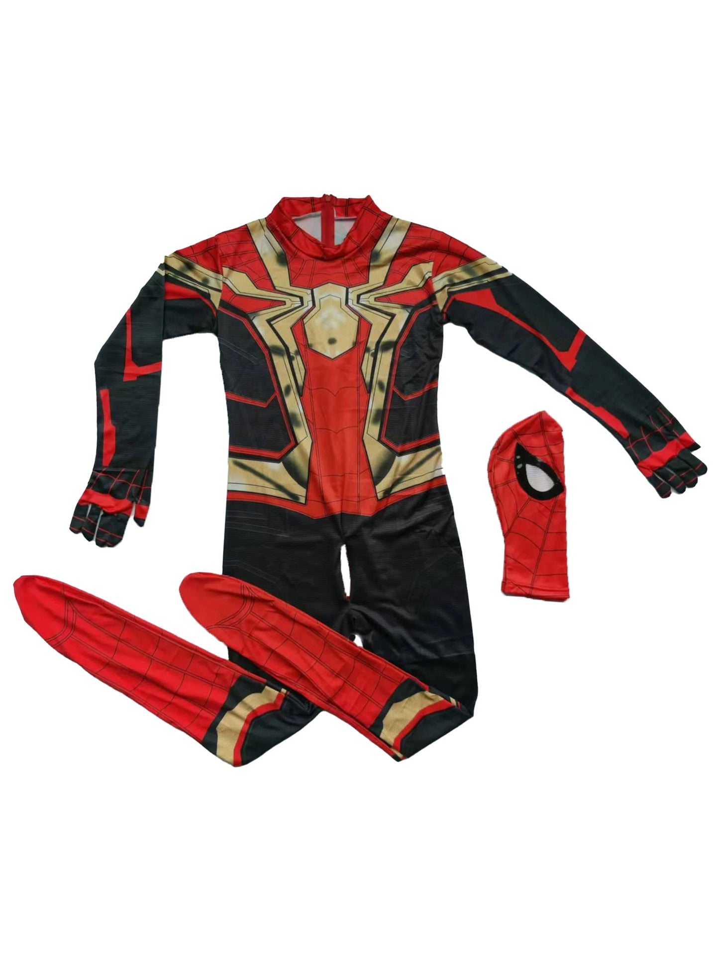 Hero Costume with Mask Set for Kids - Full Bodysuit Jumpsuit for Themed Parties, Halloween, Christmas, Carnival & Imaginative Pl