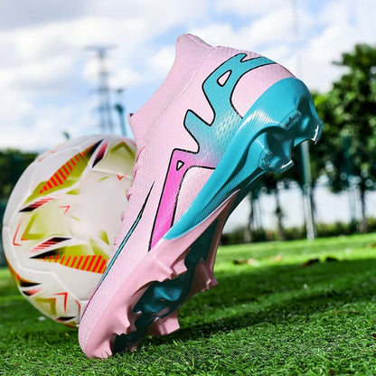New Men Football Boots Grass Cleats High-top Non-Slip Soccer Shoes Futsal Sneakers High-quality Match Indoor Hot-selling Outdoor