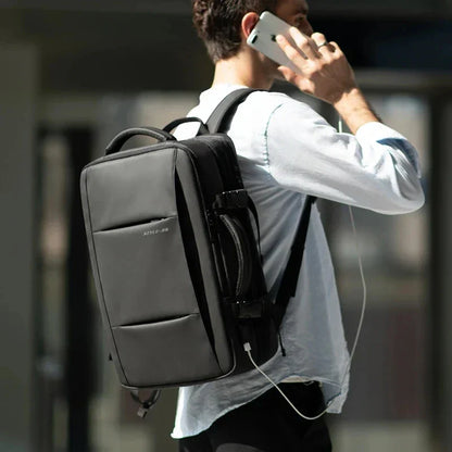 Business Backpack for Men Waterproof Anti-Theft 15.6” Laptop Backpack Casual Large Capacity Expandable Travel Bag Short Trip