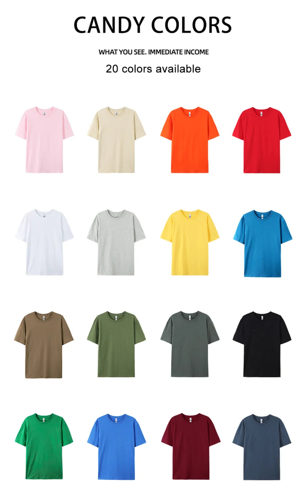 Cotton Solid Color Summer T Shirt Female Street Hip Hop T-shirts Cotton Casual Short Sleeve Comfortable Fashion Tee Tops
