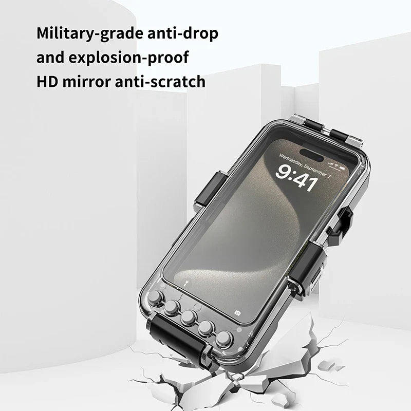 Bluetooth 30 Meter Deep Waterproof Case For iPhone 17 Air 16 15 14 13 12 Pro Max 11 Samsung Galaxy S25 S24 S23 S22 Ultra Note 20