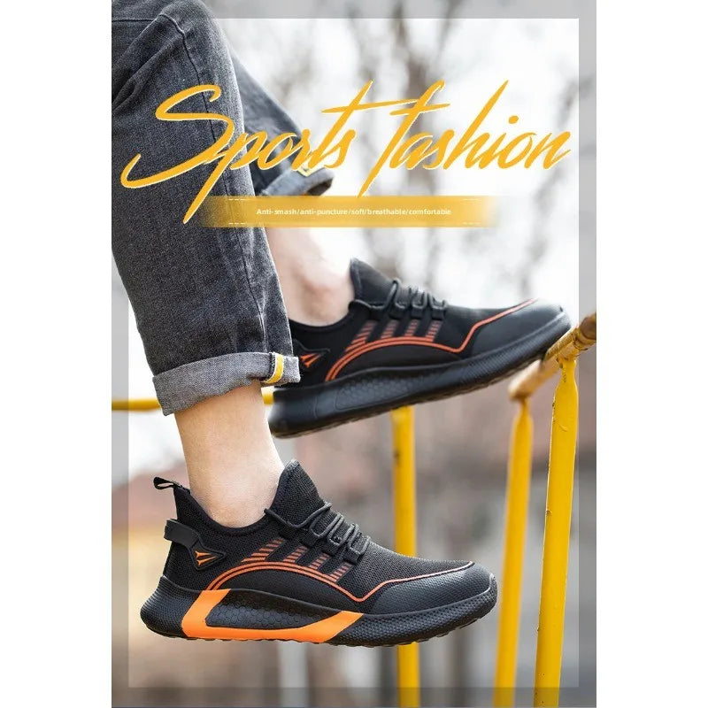 Labor Protection Shoes for Men and Women  Anti Smashing  Anti Piercing  Breathable and Lightweight