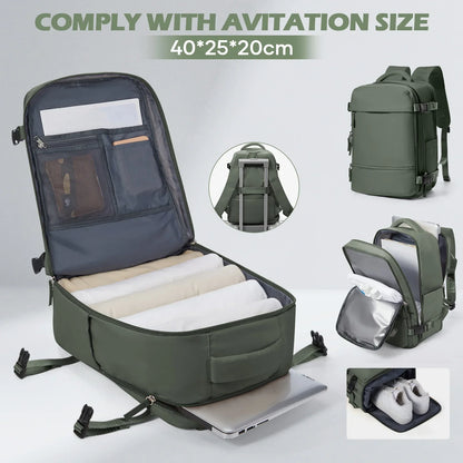 Backpack Travel Cabin Airplane 40x20x25, Backpack Cabin for Ryanair Travel Suitcases 40x30x20 Men Cabin Hand Luggage Anti-theft